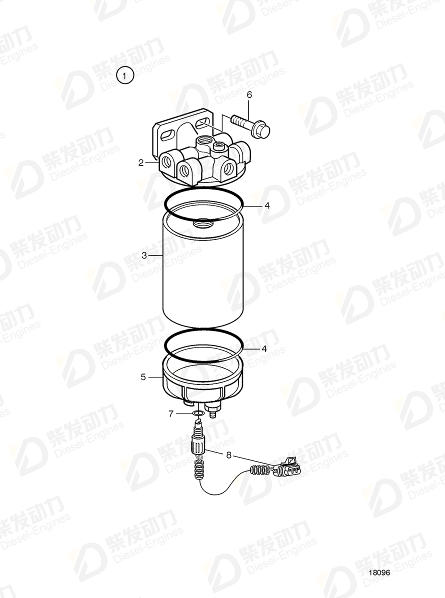 VOLVO O-ring 3831094 Drawing